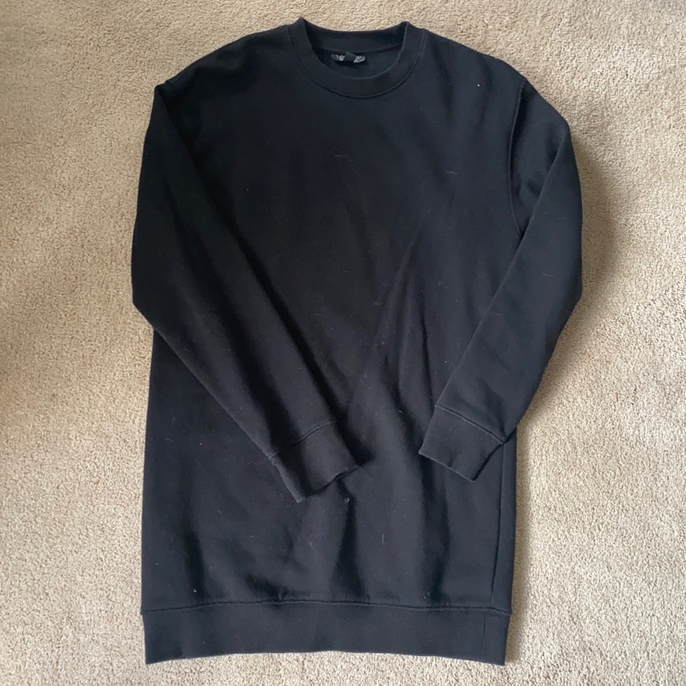 Black Sweatshirt Dress